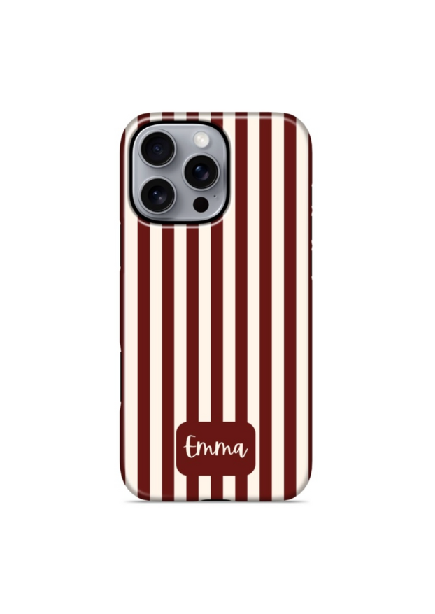The Stripe Edit - Burgandy