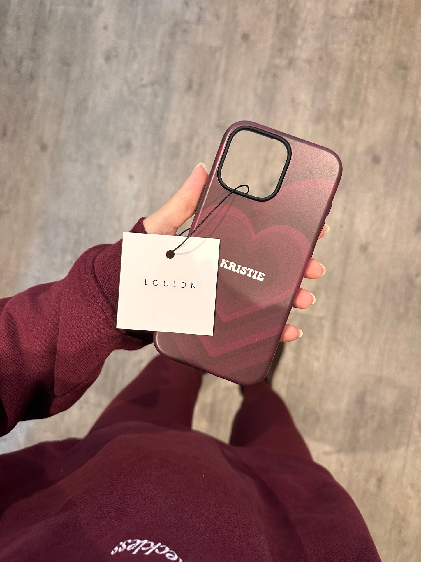 Feeling Burgundy Phone Case