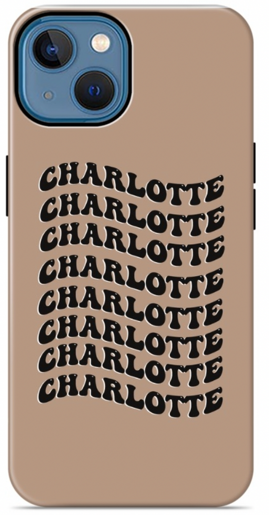 Wavey Phone Case - Taupe