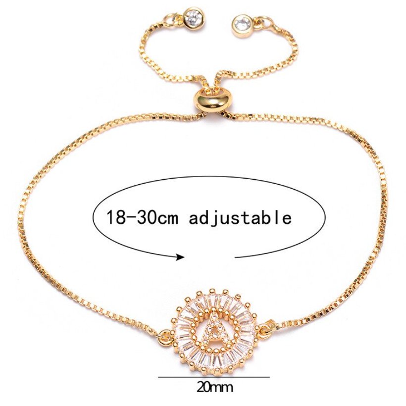 Initial Bracelet - Gold