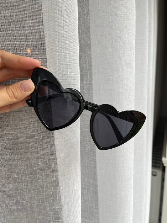 Heart Sunglasses - Black