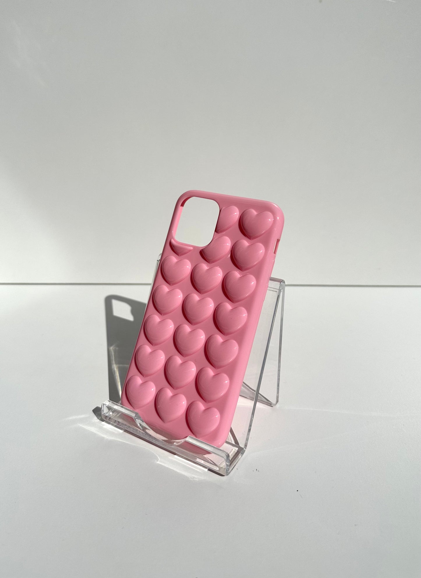 Pink Bubble Heart Phone Case